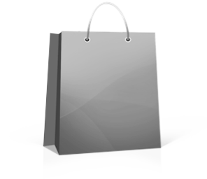 Gray shopping bag
